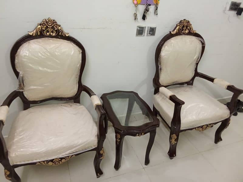 new sheeshum wood chairs set 5