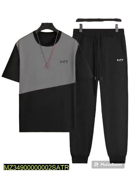 2 pcs unisex polyester track suit 1