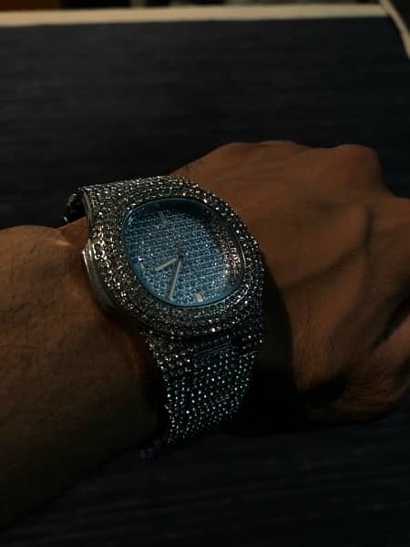 Iced out diamond encrusted watch 3