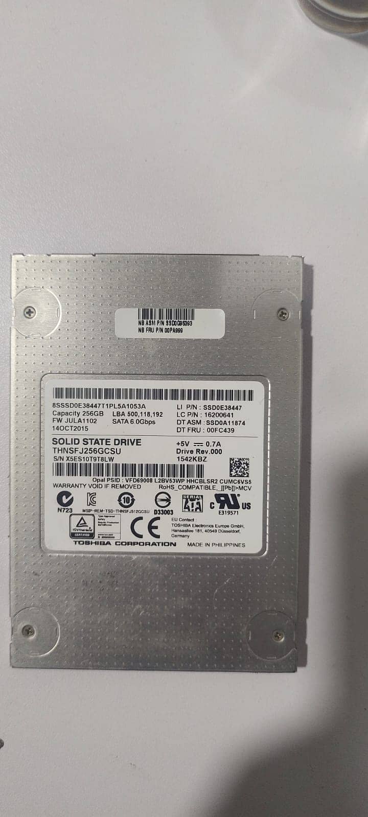 SSD 256GB Drive 0