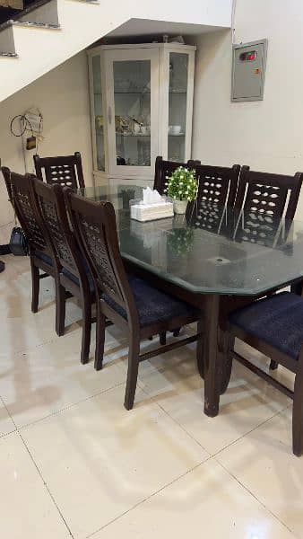 8 seater dining table with portion below 3