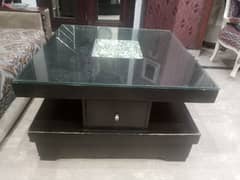 3*3 center table with 8mm glass on top 0