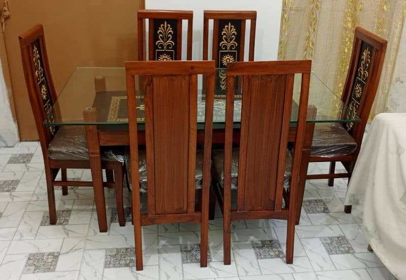 New Stylish 6 Chairs Set of Lacker Dinning Table 9