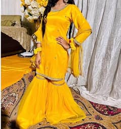 Gharara shirt for Mayun/Mehndi