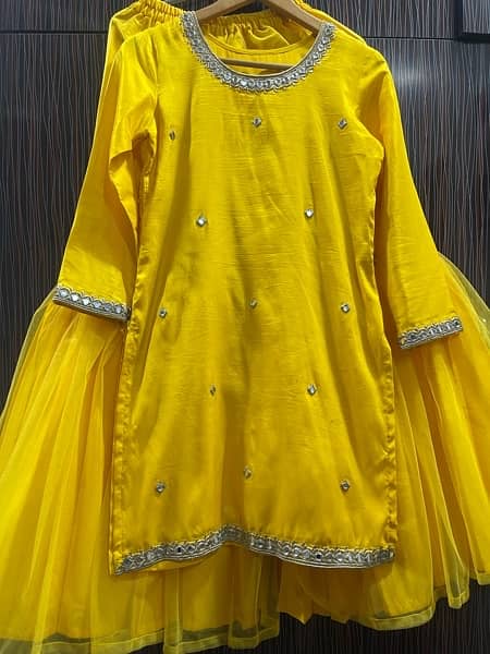 Gharara shirt for Mayun/Mehndi 1