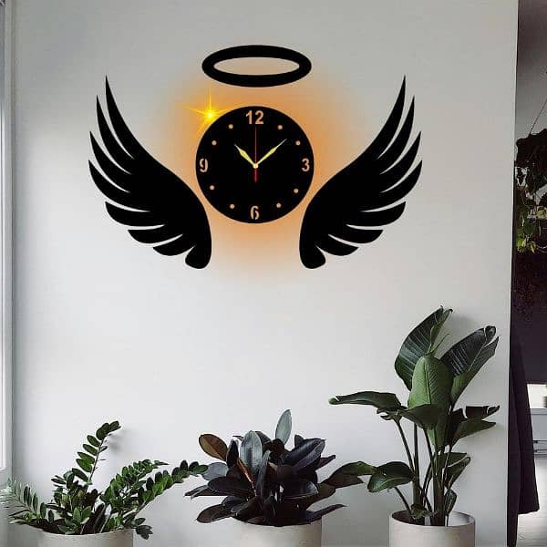 12 Hour Display Analogue Wall Clock With Light 1