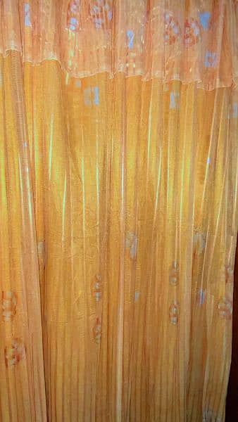 Golden Net Fancy Curtain 1