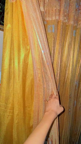 Golden Net Fancy Curtain 4