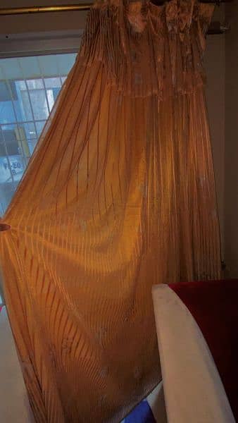 Golden Net Fancy Curtain 14