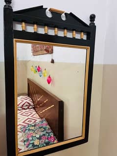 wooden mirror antique