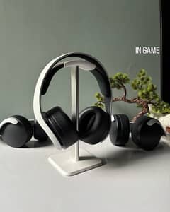 PlayStation Pulse 3d headsets with stand | PS5 , Ps4 , Pc headphones