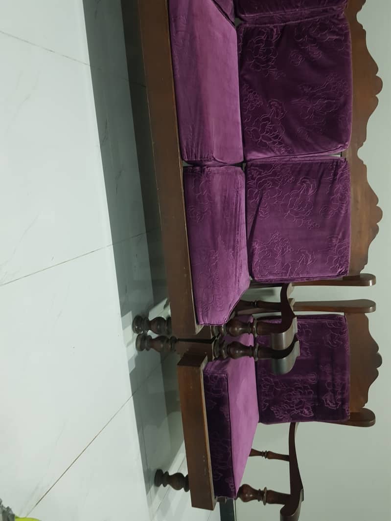 Wooden sofa set 5 seater, pure sheesham 3