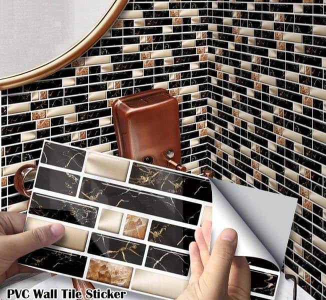 Tile Wall Stickers, 144 Pcs of 1 PACK 1