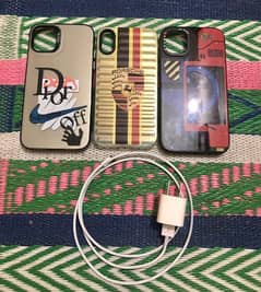 original charger +2 Iphone 11 back cover +1iphone x