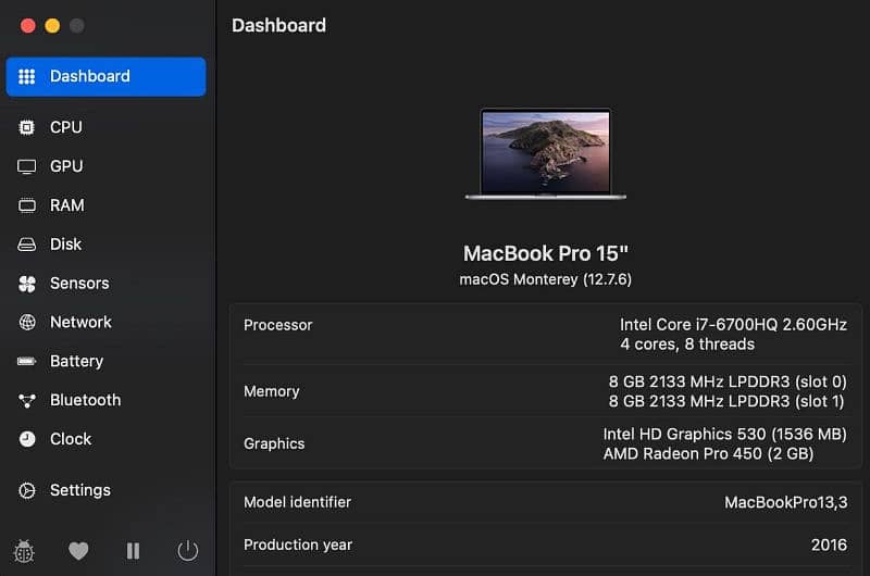 Macbook Pro 2016 15 Inch 512 GB SSD 16 GB RAM 5