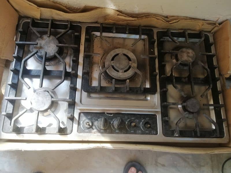 home used kitchen hood / gas and electric stove 1