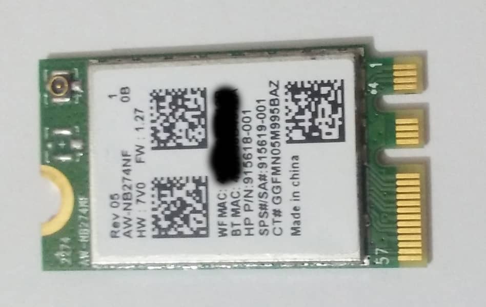 NGFF/M. 2  wifi/Wireless+Bluetooth network card mini slot card. Read AD 2