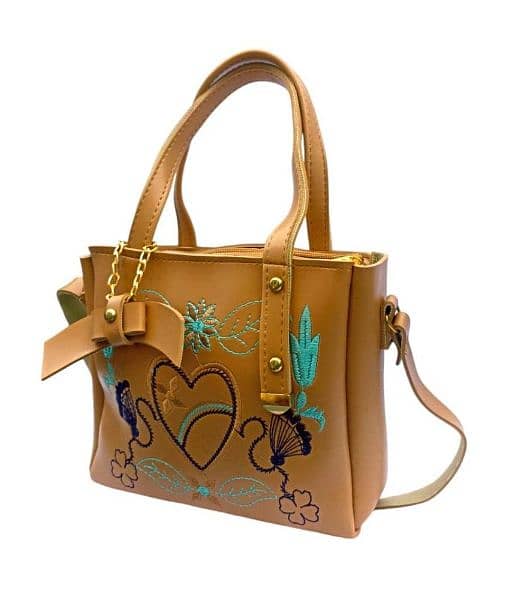 Women's Rexine Embroidered Hand Bags 2