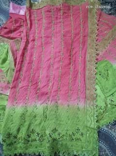 handmade gota work 3 piece dress