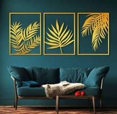 Leafs Wall Art Room Decoration Sticker Golden & Silver LIMITED OFFER