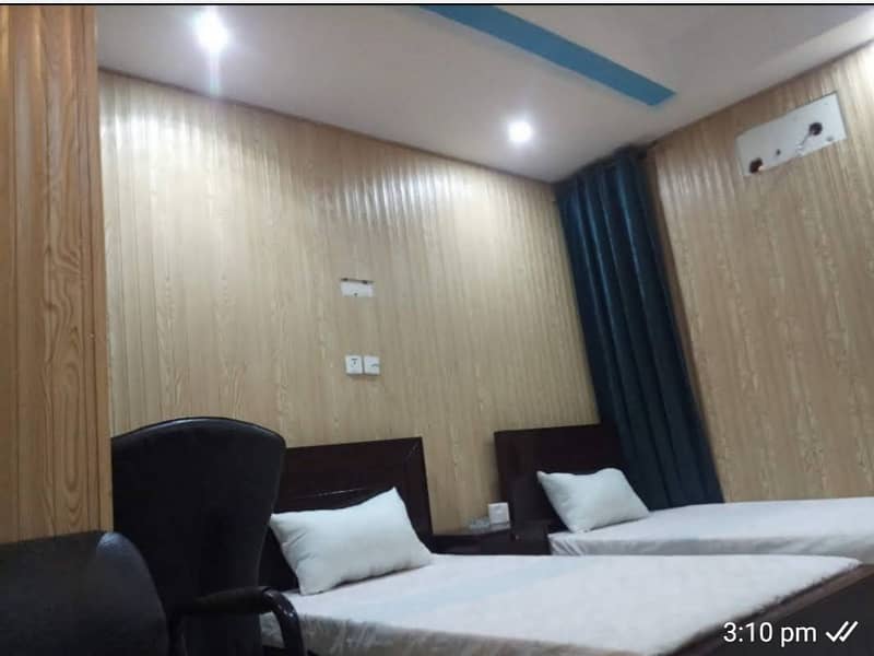 Furnished rooms 2 beds for job holders & companies Luxury furnished family room daily 3500 weekly monthly available 1 week 3500 2 weeks 3000 3 weeks 2500 4 weeks 2500 0