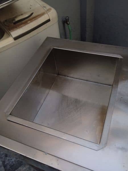 16 liter fry machine. dishwasher Sink. braiding table 8