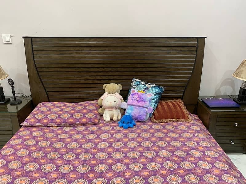 wooden bed set 5