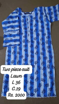 Lawn 2 pc suit