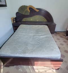 Wodden Bed with mattress