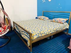 Iron Bed (King Size) - Golden Edition | Highly Durable