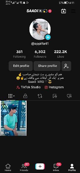 tiktok acount for sale 0