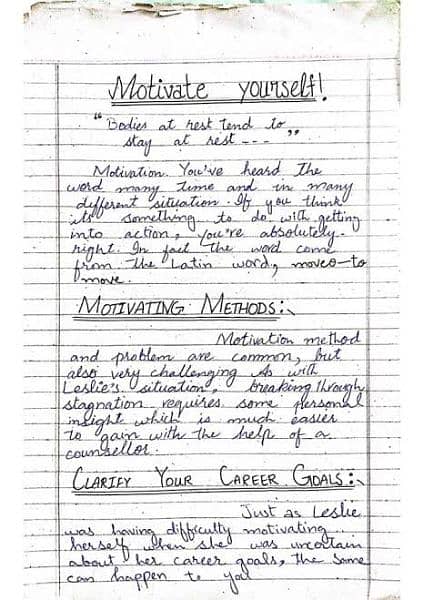 Handwriting assignment work 3