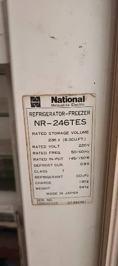 REFRIGERATOR - FREEZER NR-246 TES