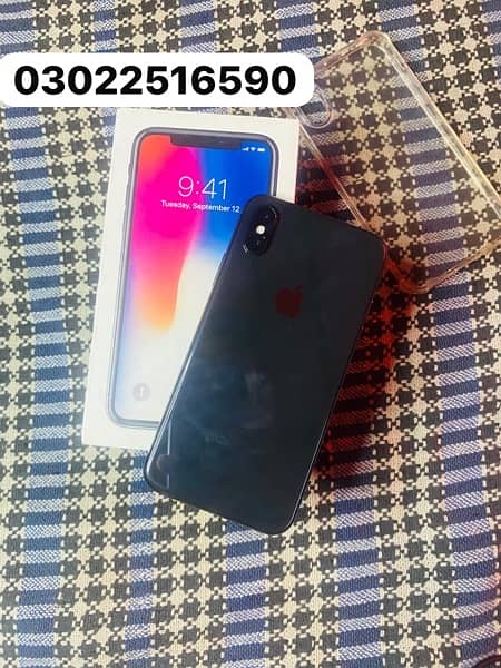 I phone x 64GB 10/9  water park PTA approved with box battery halt 71% 6