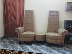 2 Long Sofa Chair With Table