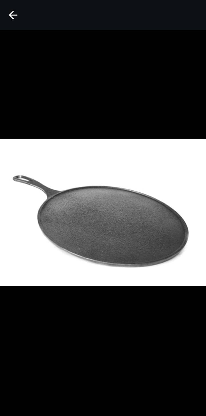 Cast Iron Tawa 12 Inch Naturally Non Stick, Seasoned. Krucible Kitchen 1