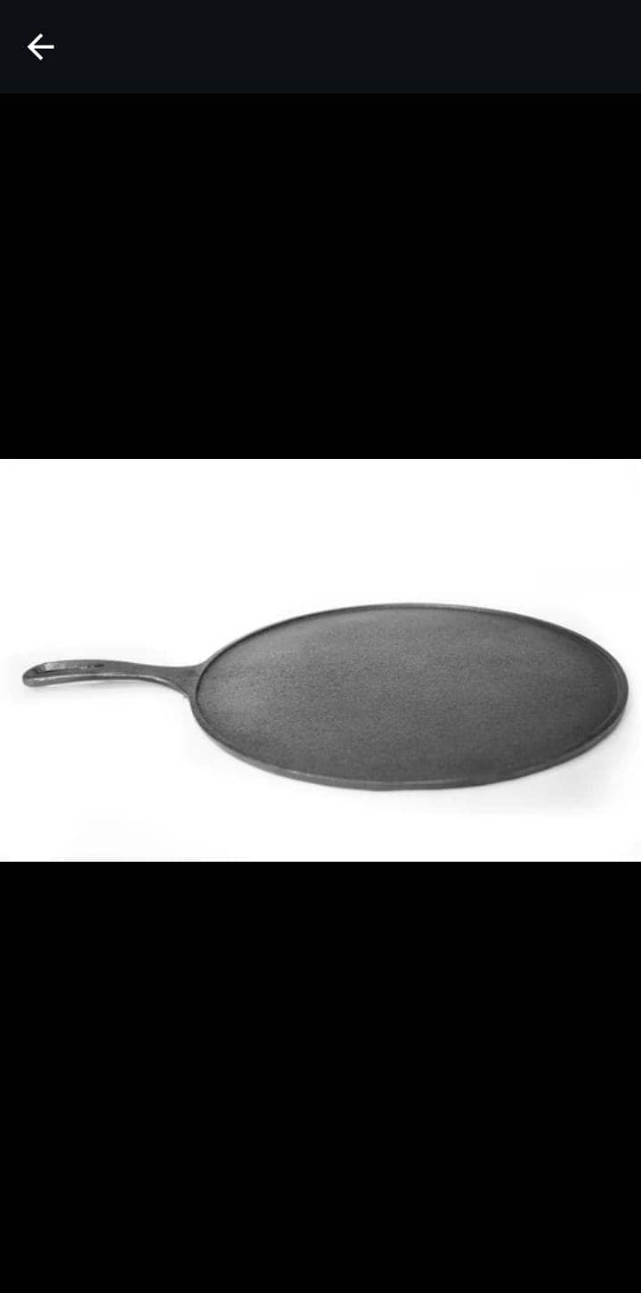 Cast Iron Tawa 12 Inch Naturally Non Stick, Seasoned. Krucible Kitchen 2