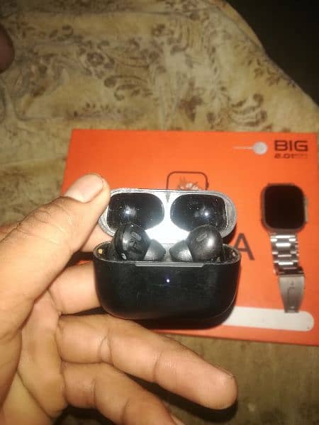 ultra smart watch with 7 straps & airbords pro urgent sale 0