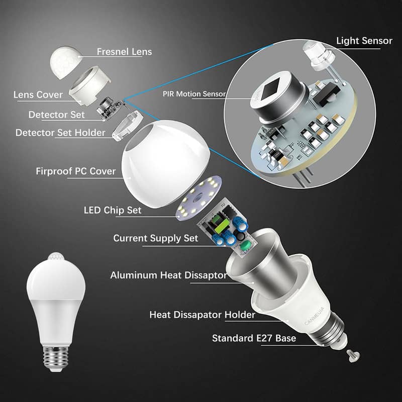 Motion Sensor Bulbs 12