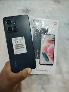 Redmi note 12 full box 8/128 GB fone warranty me Hai 6 month available 0