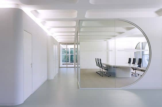 Office Partition - Gypsum Board & Glass, False Ceiling,Flooring 3