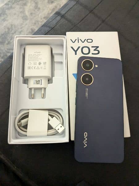 vivo Y03 with box with warranty available 6