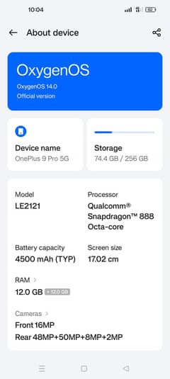 One plus 9pro 5G