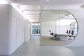 Offce Partition, False Ceiling, Vinyl Flooring, Office Renovation