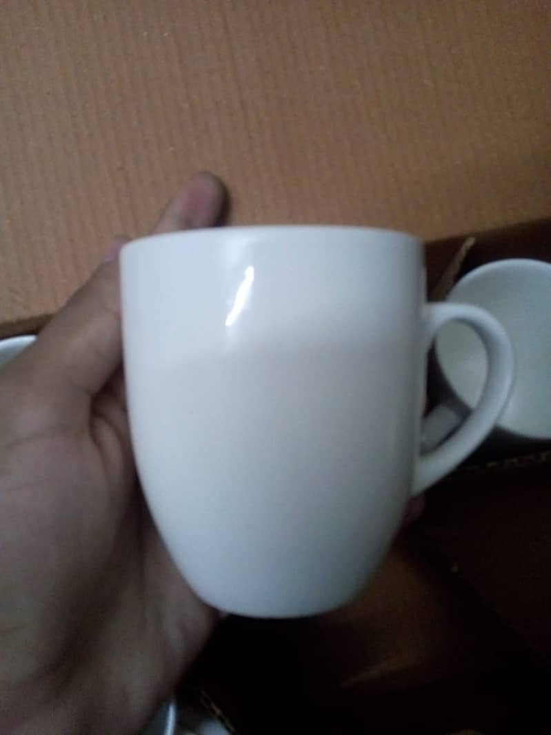 White Bone Cup Set Urgently Sale 5