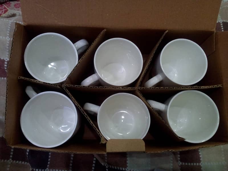 White Bone Cup Set Urgently Sale 3