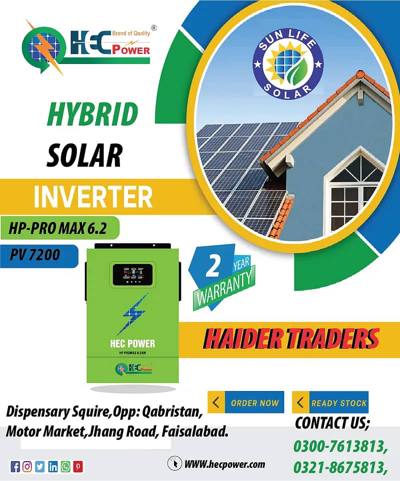 Solar panel/HEC Power hybrid inverter/ solar inverter/ongrid inverter 1