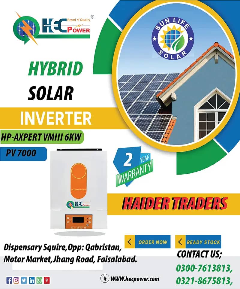 Solar panel/HEC Power hybrid inverter/ solar inverter/ongrid inverter 3