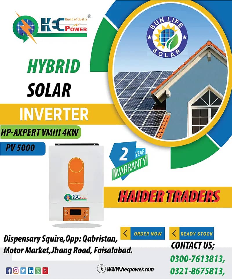 Solar panel/HEC Power hybrid inverter/ solar inverter/ongrid inverter 4