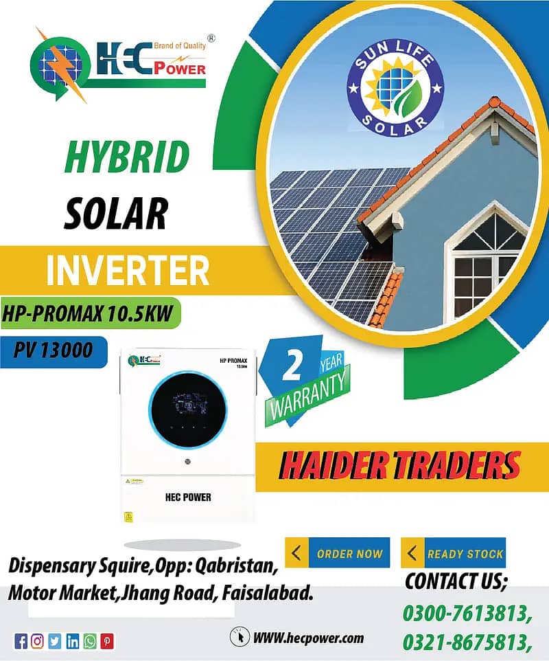 Solar panel/HEC Power hybrid inverter/ solar inverter/ongrid inverter 6